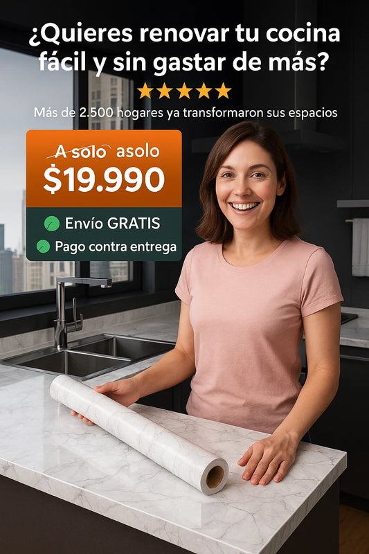 Vinilo Autoadhesivo Mármol Decorativo – Lujo accesible para tus espacios